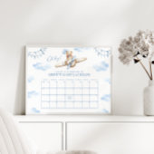 Teddy Bear Vliegtuig Baby Boy Vervaldatum Agenda Poster