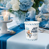 Teddy Bear Vliegtuig Ballonnen Jongen Baby shower Papieren Bekers