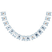 Teddy Bear Vliegtuig Ballonnen Jongen Baby shower Vlaggetjes (Alle)