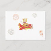 * Teddy Bear Vliegtuig Vuurwerk Luier Raffle Informatiekaartje (Achterkant)