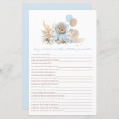 Teddy Bear vraagt zich af hoe het met de Baby van (Voorkant / Achterkant)