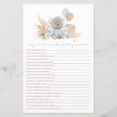 Teddy Bear vraagt zich af hoe het met de Baby van (Voorkant)