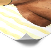 Teddy bear wall art I love you beary much poster (Hoek)