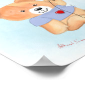 Teddy Bear Wall Art Poster (Hoek)