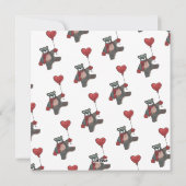 Teddy Bear Waterverf Friend Valentijnsdag Feestdagenkaart (Achterkant)