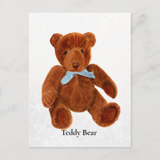 Teddy Bear Waterverf Painting Briefkaart