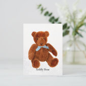 Teddy Bear Waterverf Painting Briefkaart (Staand voorkant)