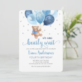 Teddy Bear, we kunnen Baby op een dag wachten Kaart (Staand voorkant)