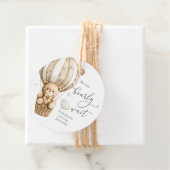 Teddy Bear, we kunnen Baby shower afwachten Bedankjes Labels (In situ)