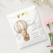 Teddy Bear, we kunnen Baby shower afwachten Bedankzakje (Gezegeld)