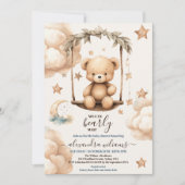 Teddy Bear, we kunnen Baby shower afwachten Kaart (Voorkant)