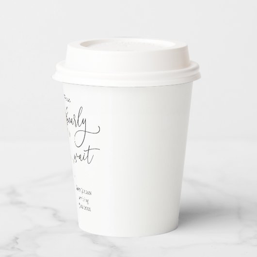 Teddy Bear, we kunnen Baby shower afwachten Papieren Bekers (Links)