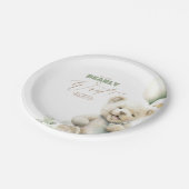 Teddy Bear, we kunnen Baby shower afwachten Papieren Bordje (Gekanteld)