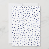 Teddy Bear We kunnen Barly Boy Navy Baby shower wa Kaart (Achterkant)