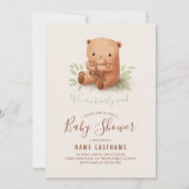 Teddy Bear we kunnen een neutraal Baby shower afwa Kaart (Voorkant)