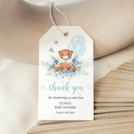 Teddy Bear, we kunnen het Baby shower decor afwach Cadeaulabel