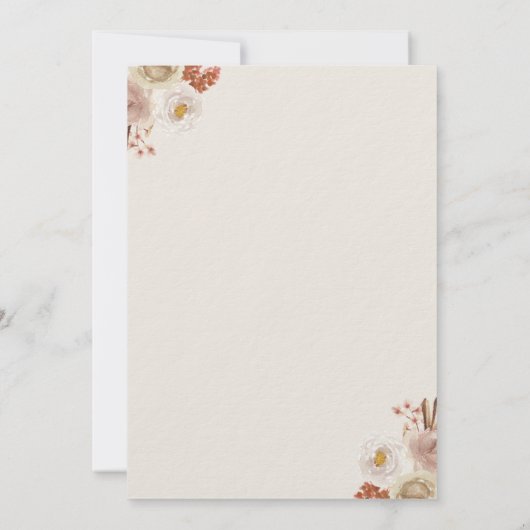 Teddy Bear we kunnen het Baby shower van Boho afwa Kaart (Achterkant)