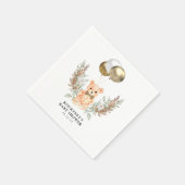 Teddy Bear we kunnen snel wachten op neutraal Baby Servet (Hoek)