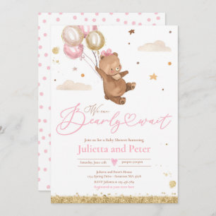 Teddy Bear, we kunnen wachten op Baby shower Kaart