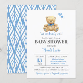Teddy Bear, we kunnen wachten op Baby shower Kaart