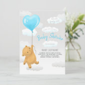 Teddy Bear, we kunnen wachten op Baby shower Kaart (Staand voorkant)