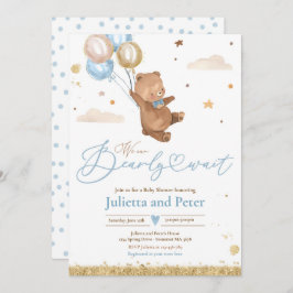 Teddy Bear, we kunnen wachten op Baby shower Kaart