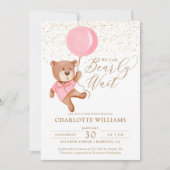 Teddy Bear, we kunnen wachten op het Baby shower Kaart (Voorkant)
