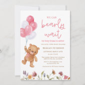 Teddy Bear, we kunnen wachten op het Baby shower Kaart (Voorkant)