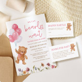 Teddy Bear, we kunnen wachten op het Baby shower Kaart