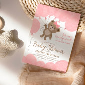 Teddy Bear, we kunnen wachten op het Baby shower Kaart