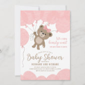 Teddy Bear, we kunnen wachten op het Baby shower Kaart (Voorkant)