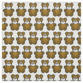 Teddy Bear Wearing Face Mask fabric Stof (Swatch)