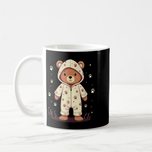 Teddy Bear Wearing Pajamas  Koffiemok (Links)