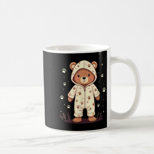 Teddy Bear Wearing Pajamas  Koffiemok (Rechts)