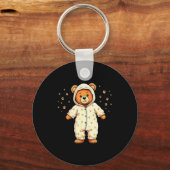 Teddy Bear Wearing Pajamas  Sleutelhanger (Voorkant)