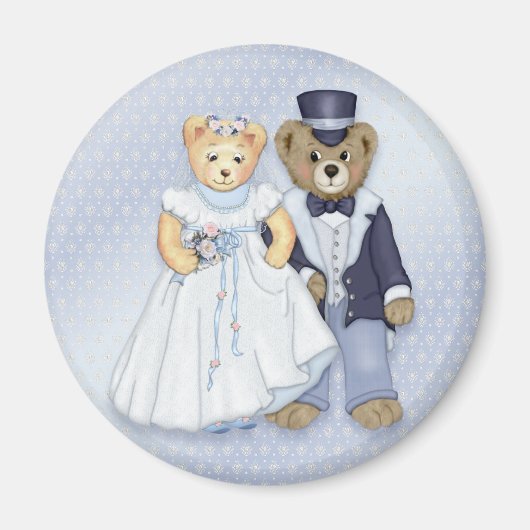 Teddy Bear Wedding - Aanpassen Magneet (Voorkant)