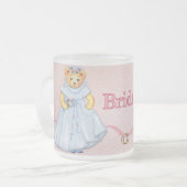 Teddy Bear Wedding - Aanpassen Matglas Koffiemok (Voorkant links)