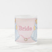 Teddy Bear Wedding - Aanpassen Matglas Koffiemok (Center)