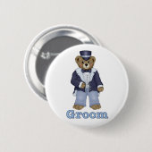 Teddy Bear Wedding - Aanpassen Ronde Button 5,7 Cm (Voorkant /achterkant)