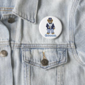 Teddy Bear Wedding - Aanpassen Ronde Button 5,7 Cm (In situ)