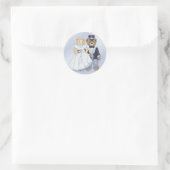 Teddy Bear Wedding - Aanpassen Ronde Sticker (Tas)
