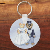 Teddy Bear Wedding - Aanpassen Sleutelhanger (Voorkant)