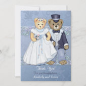 Teddy Bear Wedding Bedankt - Aanpassen (Voorkant)