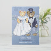 Teddy Bear Wedding Bedankt - Aanpassen (Staand voorkant)