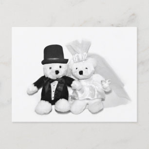 Teddy Bear Wedding Briefkaart