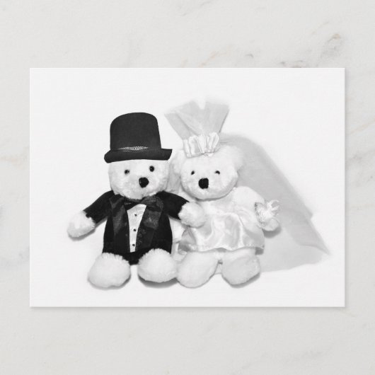 Teddy Bear Wedding Briefkaart (Voorkant)