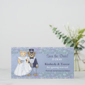 Teddy Bear Wedding Save the Date (Staand voorkant)