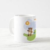 Teddy Bear Welkom Baby Nursery Design Koffiemok (Voorkant links)