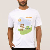Teddy Bear Welkom Baby Nursery Design T-shirt (Voorkant)