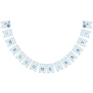 Teddy Bear Welkomstbanner van Baby shower Vlaggetjes